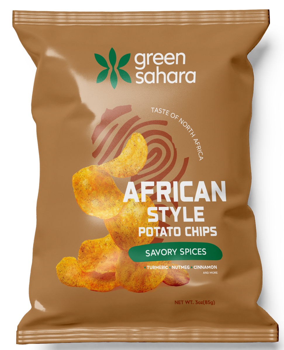 North African Savory Spices Potato Chips (6 Pack) – Green Sahara