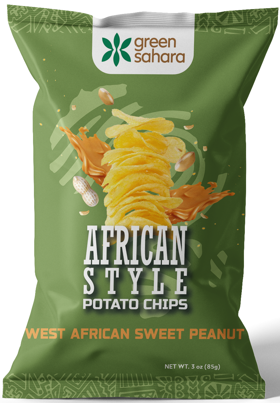 West African Sweet Peanut Potato Chips (3 Pack)