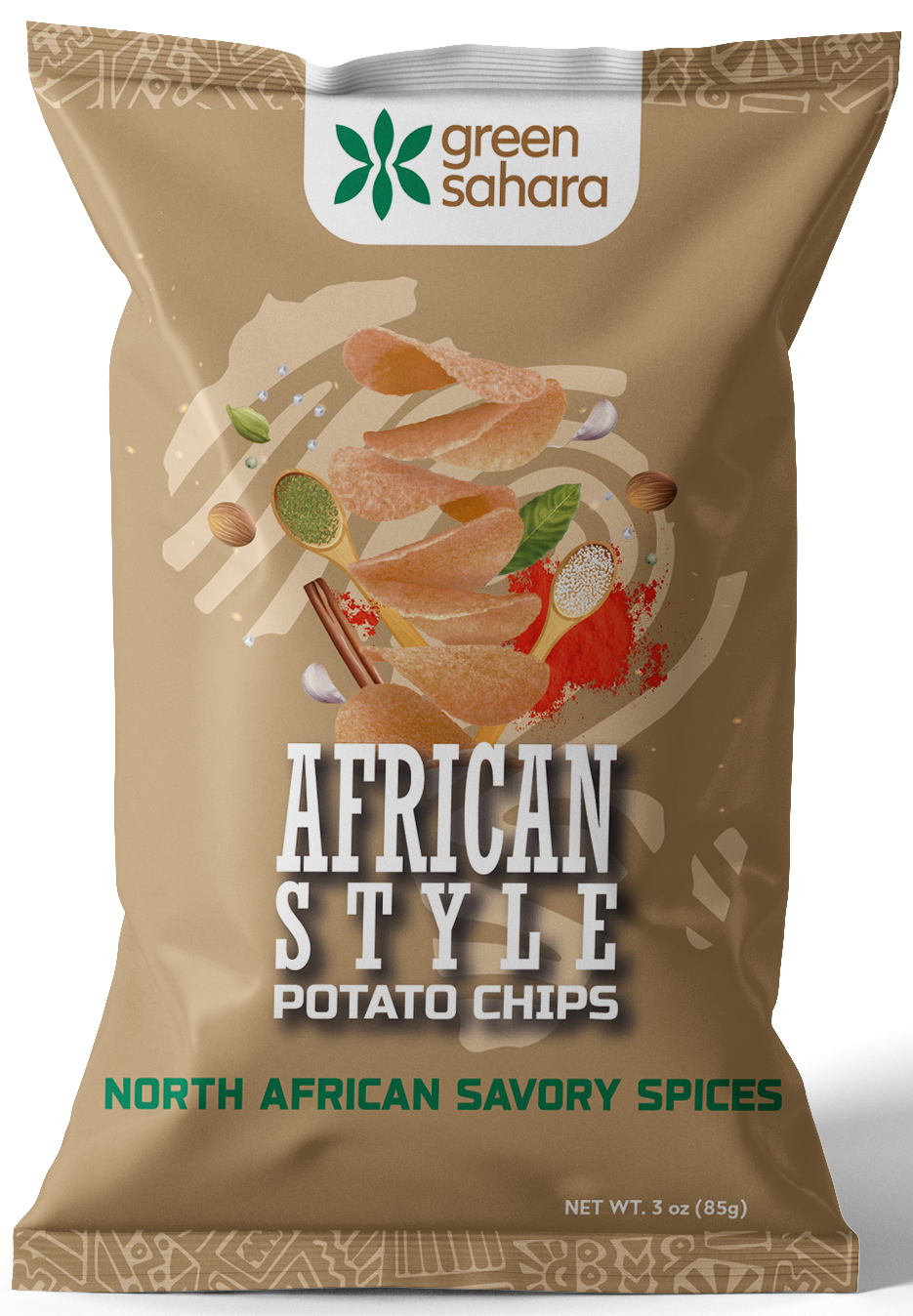 North African Savory Spices Potato Chips (3 Pack)